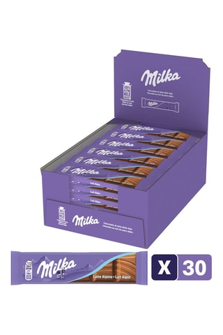 Barre de chocolat au lait Milka - 30 x 45 g