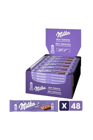 Minis tablettes Chocolat au lait Milka - 48 x 25 g