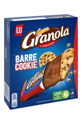 6 x Barres Cookies Granola - 168 g	