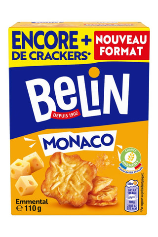 8 x Crackers Monaco Emmental Belin - 110 g