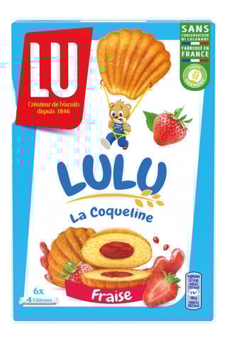 16 x Lulu La Coqueline à la fraise - 165 g