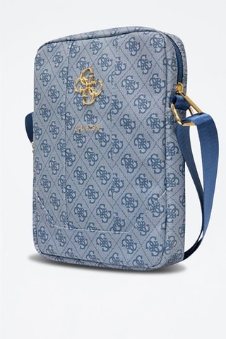 Bolsa a tiracolo 10” 4G - Azul e dourado