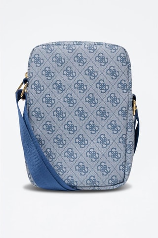 Bolsa a tiracolo 8” 4G - Azul e dourado