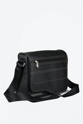 Mala a tiracolo 10" - Preto e verde