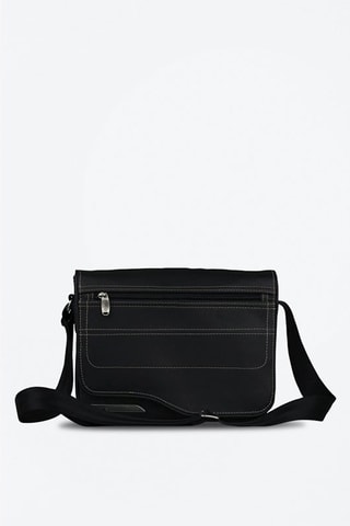 Mala a tiracolo 10" - Preto e verde