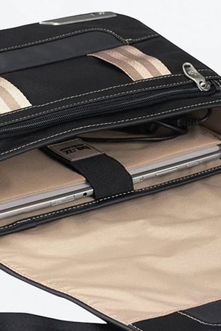 Mala a tiracolo 10" - Preto e verde