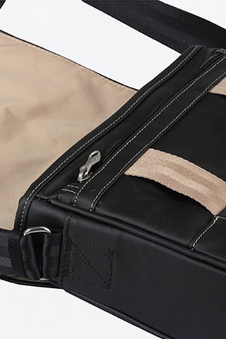 Mala a tiracolo 10" - Preto e verde