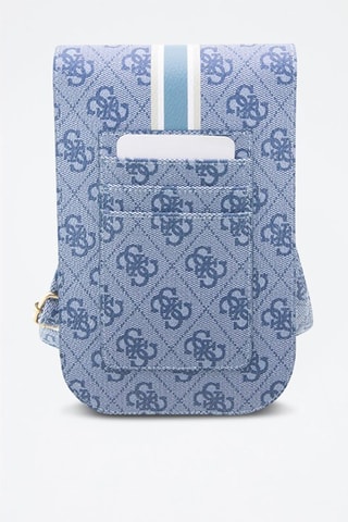 Mala a tiracolo Stripe 4G - Branco e azul