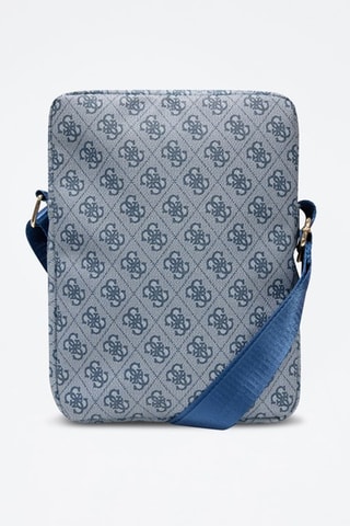 Mala a tiracolo 10" Stripe 4G - Branco, azul e rosa