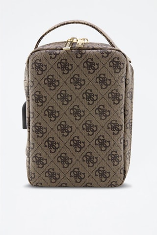 Capa de viagem Stripe 4G - Castanho e cinzento