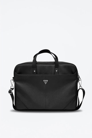 Pasta de computador Saffiano - Preto