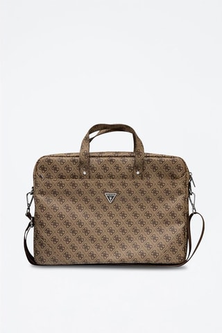 Pasta para portátil Hot Stamp - Castanho