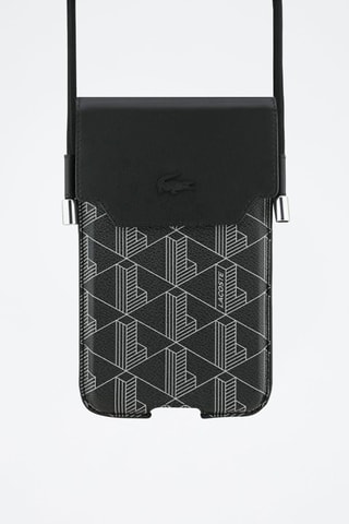 Pasta Lacoste Monogramme - Preto