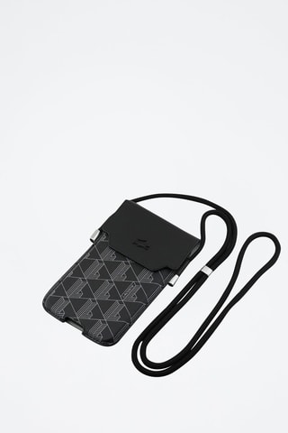 Pasta Lacoste Monogramme - Preto