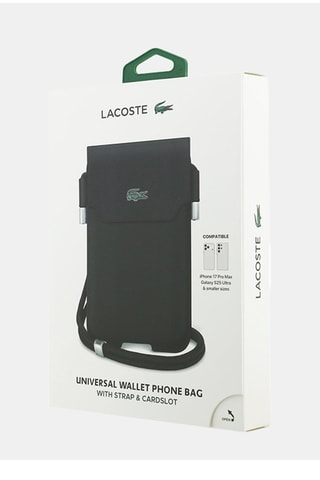 Pasta Lacoste Petit Piqué - Preto