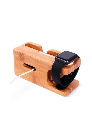 Base de carregamento 2 em 1 para Apple Watch e iPhone - Natural - EKO
