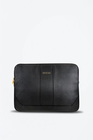 Pasta para computador Saffiano - Preto - Guess