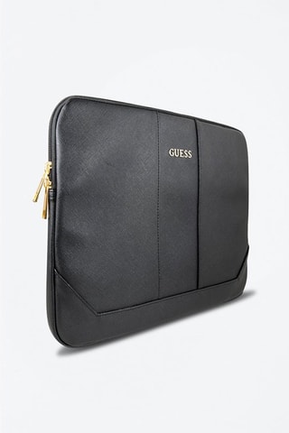 Pasta para computador Saffiano - Preto - Guess