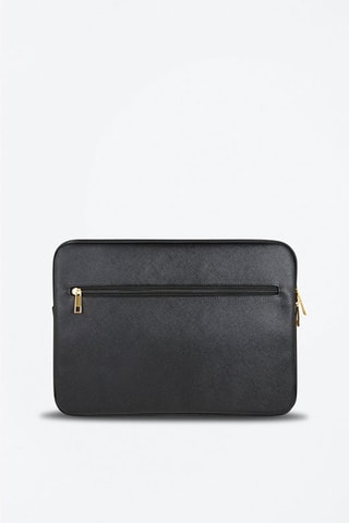 Pasta para computador Saffiano - Preto - Guess