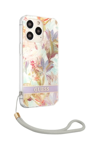 Capa iPhone 13 Pro - Purple Heaven Bege e dourado - Guess