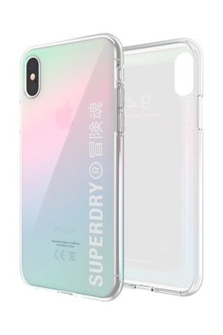 Capa iPhone X/XS Rosa e azul - Superdry