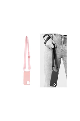 Capa com alça comprida iPhone 13 Pro - Rosa - EKO