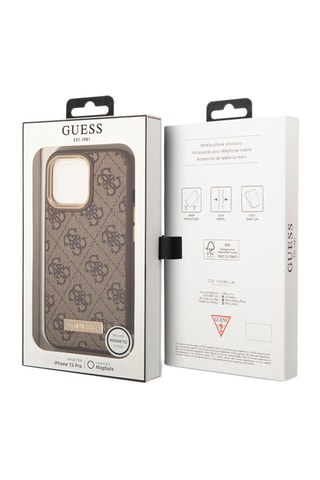 Capa iPhone 14 Pro Magsafe Castanho - Guess