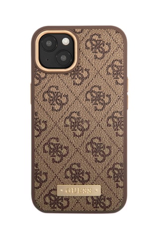 Capa iPhone 14 Plus Magsafe Castanho - Guess