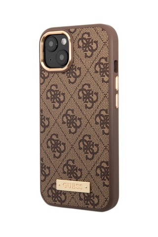 Capa iPhone 14 Plus Magsafe Castanho - Guess
