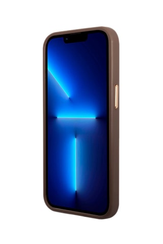 Capa iPhone 14 Plus Magsafe Castanho - Guess