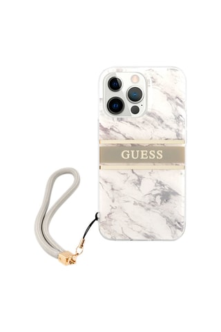 Capa iPhone 13 Pro Cinzento e branco - Guess