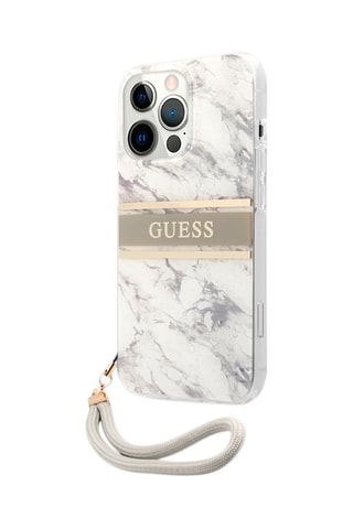 Capa iPhone 13 Pro Cinzento e branco - Guess