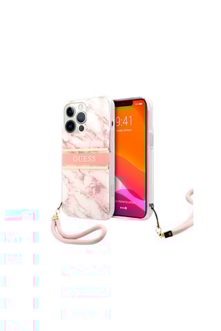 Capa iPhone 13 Pro Rosa e branco - Guess