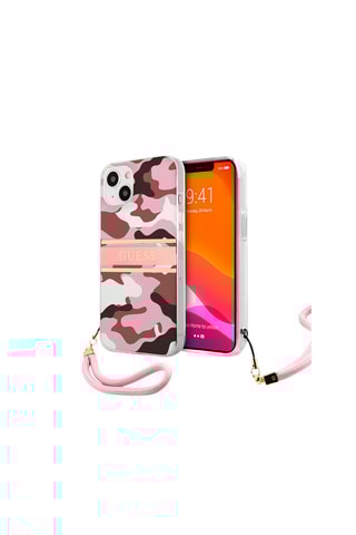 Capa iPhone 13 Rosa e castanho - Guess