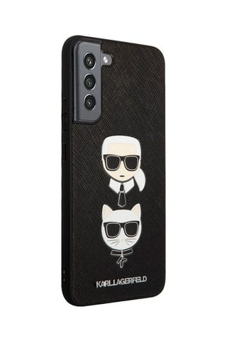 Capa de proteção Samsung Galaxy S22+ Karl Lagerfeld Saffiano - Preto