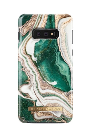 Capa Galaxy S10 Edge Verde e dourado
