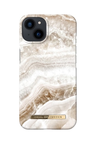 Capa iPhone 13 Clear Quartz - Branco e bege - Ideal of Sweden