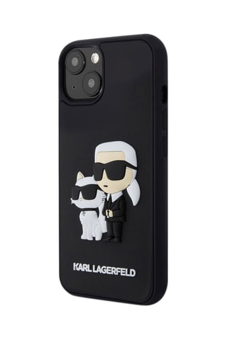 Capa 3D iPhone 15 Plus Preto - Karl Lagerfeld