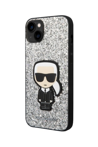 Capa iPhone 14 Max Prateado - Karl Lagerfeld