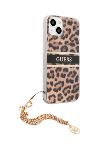 Capa iPhone 13 Mini Castanho e preto - Guess