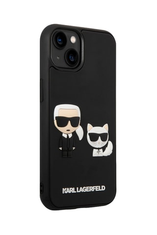 Capa Karl & Choupette para iPhone 14 Plus - Preto 