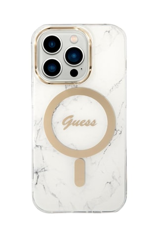 Capa iPhone 14 Pro Max e carregador Magsafe - Branco - Guess - Guess