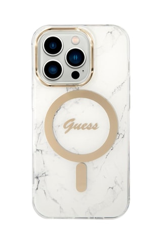 Capa iPhone 14 Pro e carregador Magsafe - Branco - Guess - Guess