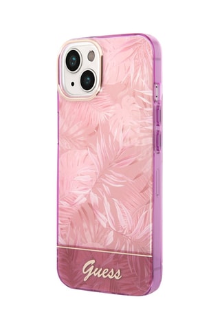  Capa Jungle iPhone 14 Plus - Rosa  - Guess