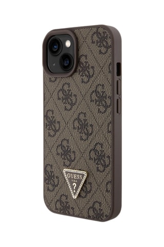 Capa Triangle 4G iPhone 15 Castanho ­ Guess - Guess