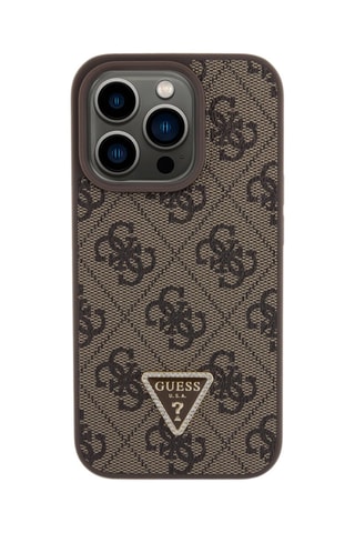 Capa Triangle 4G iPhone 15 Pro Castanho ­ Guess - Guess