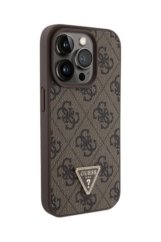 Capa Triangle 4G iPhone 15 Pro Castanho ­ Guess - Guess