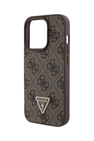 Capa Triangle 4G iPhone 15 Pro Castanho ­ Guess - Guess
