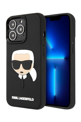  Capa Karl's Head para iPhone 13 Max - Preto 