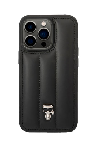  Capa Puffy Ikonik Pins para iPhone 14 Pro Max - Preto 